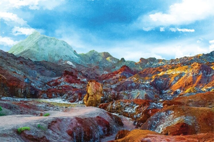 بهترین عکس های دره رنگین کمان هرمز