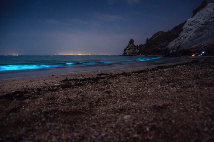 جزیره هرمز در شب - تصاویر سواحل بی نظیر هرمز در شب